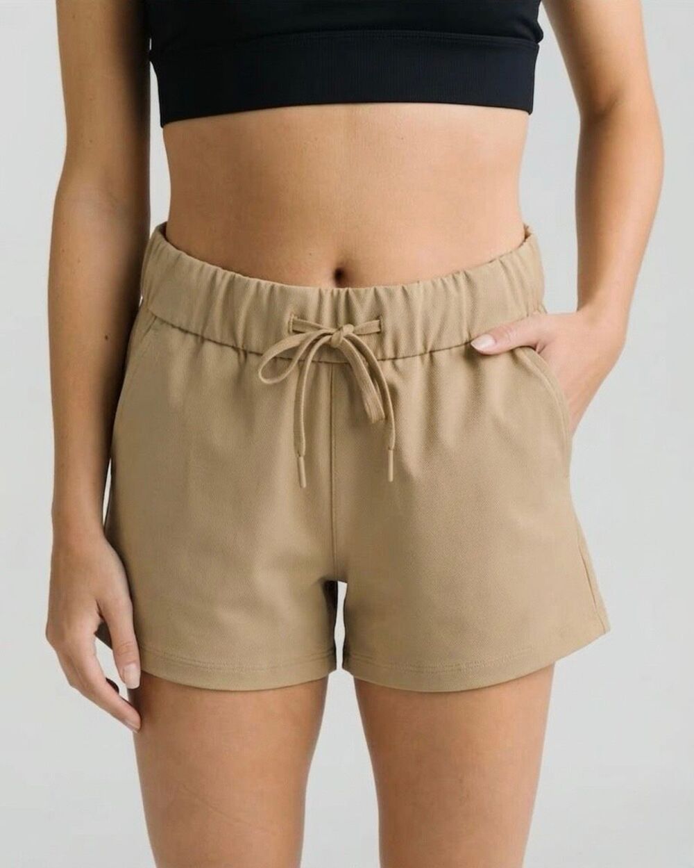 ZYIA Club Shorts In Tan/khaki Size M